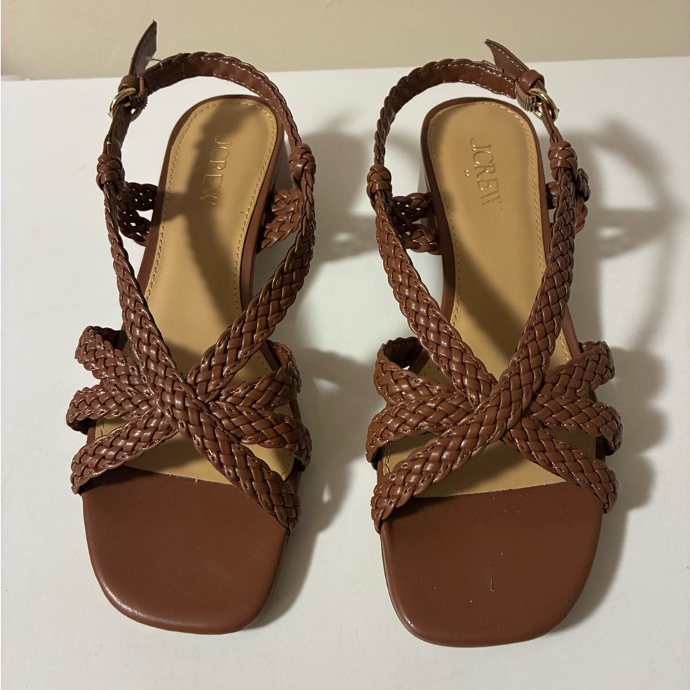 J Crew Brown Braided Women's Sandals